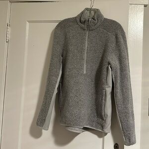Lululemon Heather Grey Fleece Half Zip - Size Medium